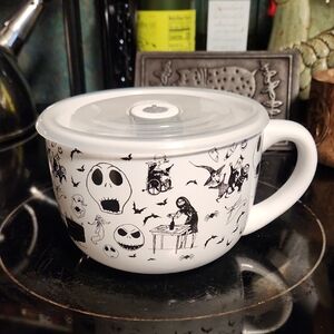Disney Nightmare Before Christmas Soup Mug With Lid